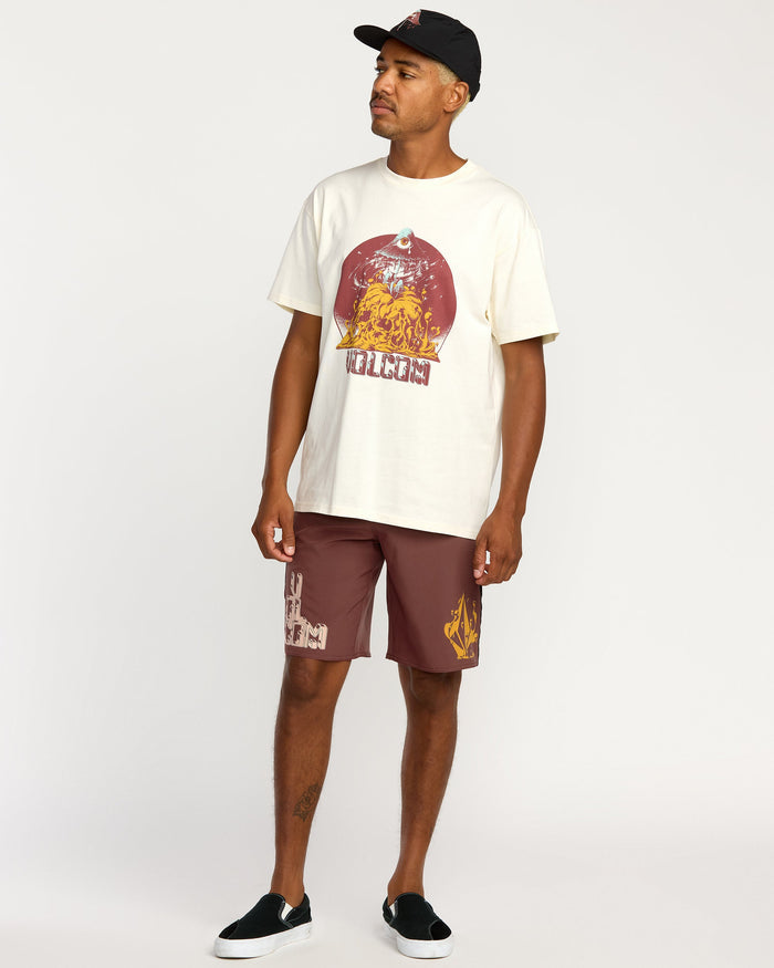 Men's Featured Artist Callum Rooney Mod 20" Boardshorts-Pepper Red-Volcom