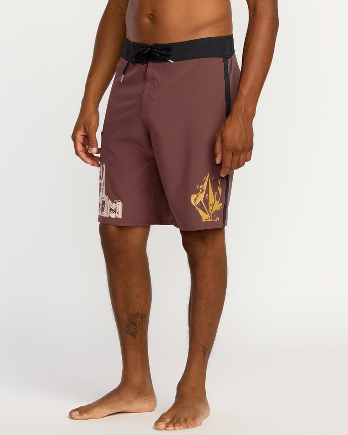 Men's Featured Artist Callum Rooney Mod 20" Boardshorts--Volcom
