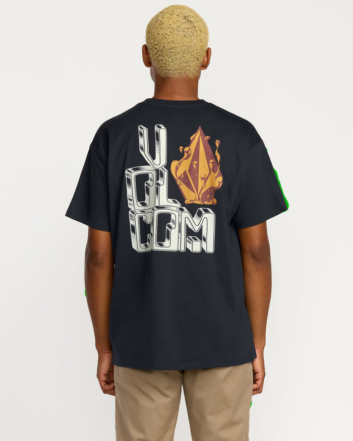 Men's Featured Artist Callum Rooney Short Sleeve Tee-Antique Black-Volcom