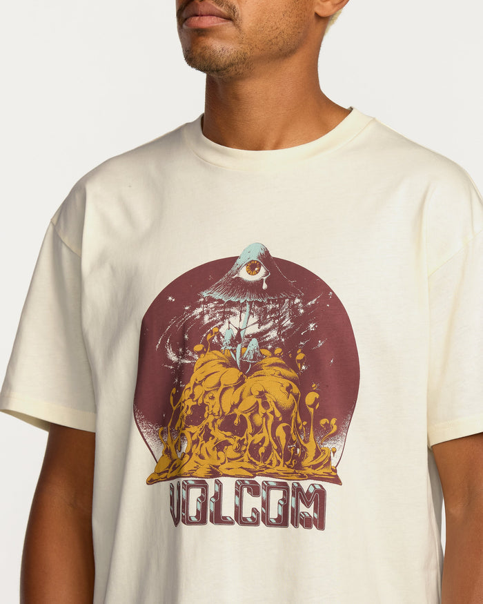 Men's Featured Artist Callum Rooney Short Sleeve Tee-Off White-Volcom