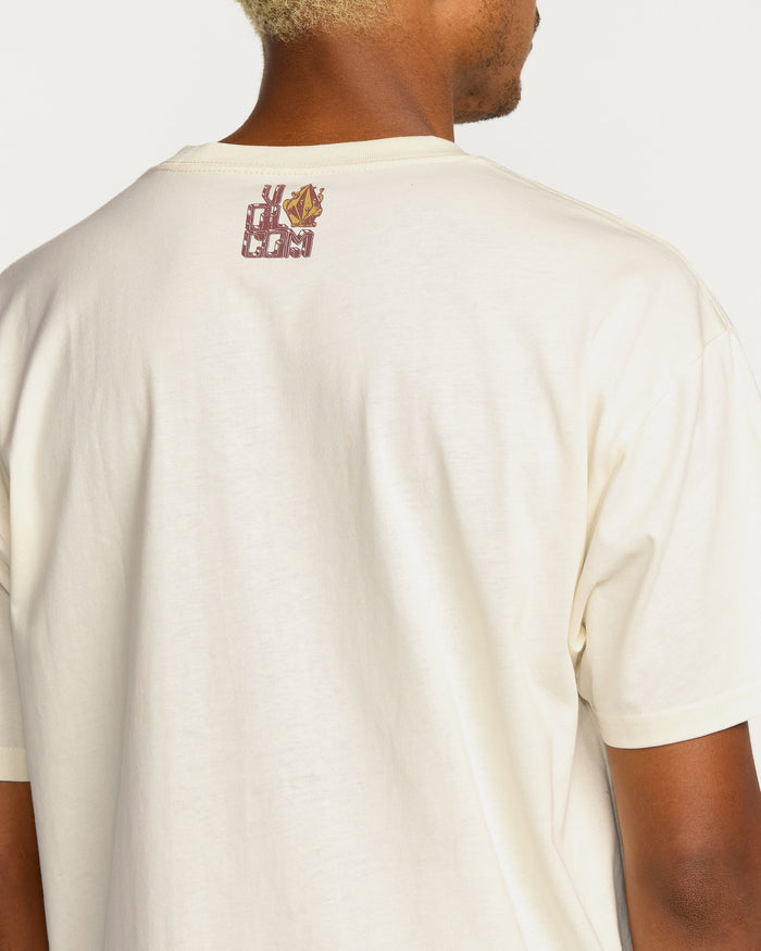 Men's Featured Artist Callum Rooney Short Sleeve Tee-Off White-Volcom