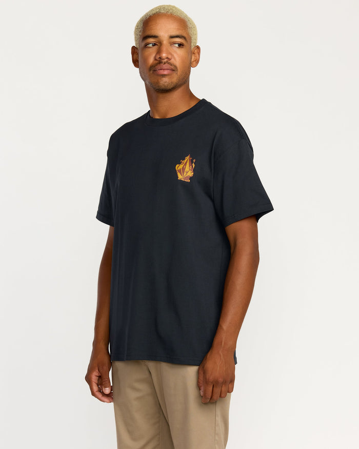 Men's Featured Artist Callum Rooney Short Sleeve Tee-Antique Black-Volcom