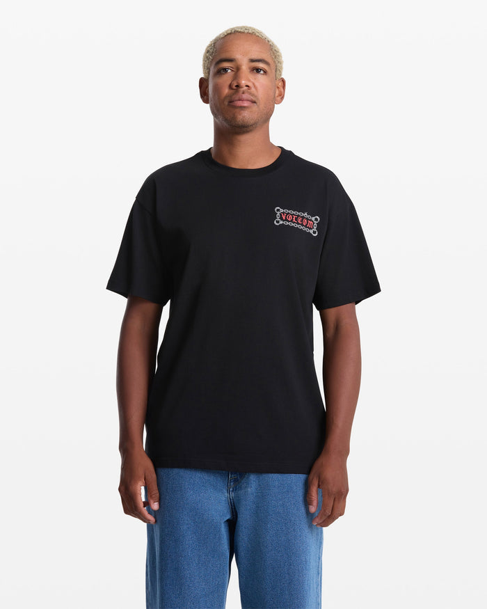 Volcom Men's Featured Artist Daniel Shepard Unlocked Short Sleeve Tee