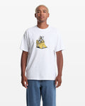 Men's Featured Artist Daniel Shepard Walleye Short Sleeve Tee-White-Volcom