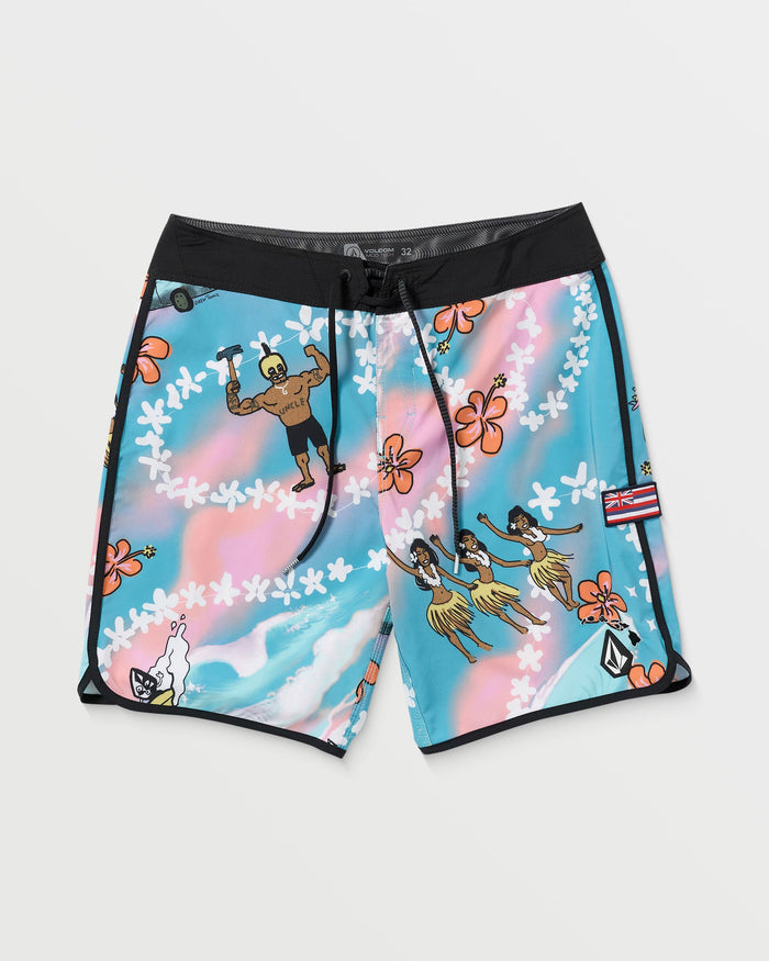 Men's Featured Artist Drew Toonz Scallop Mod-Bay Blue-Volcom
