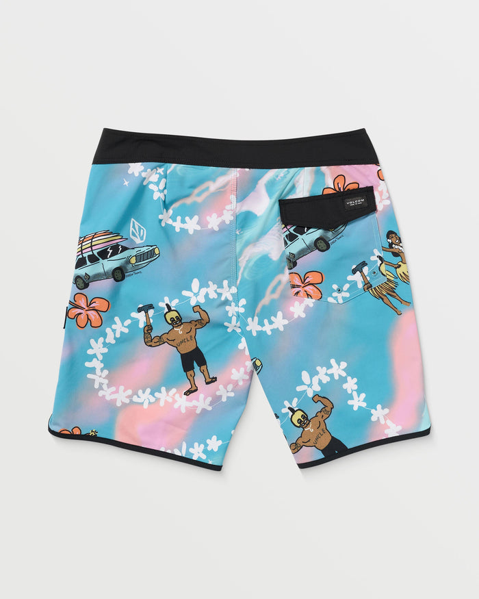 Men's Featured Artist Drew Toonz Scallop Mod-Bay Blue-Volcom