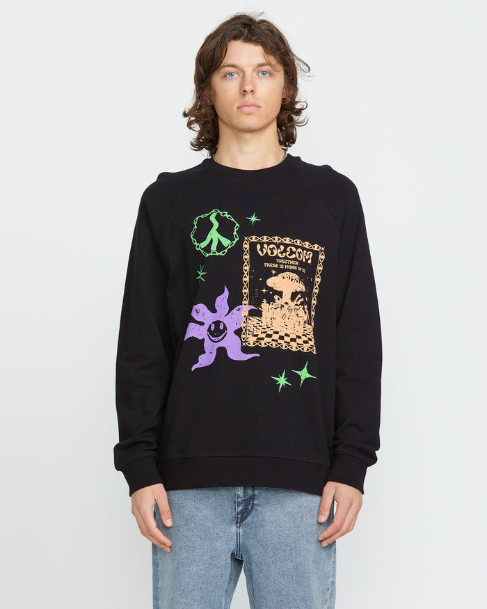 Men's Featured Artist F Rygalski Crew-Black-Volcom