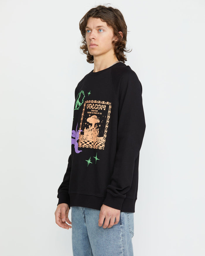 Men's Featured Artist F Rygalski Crew-Black-Volcom