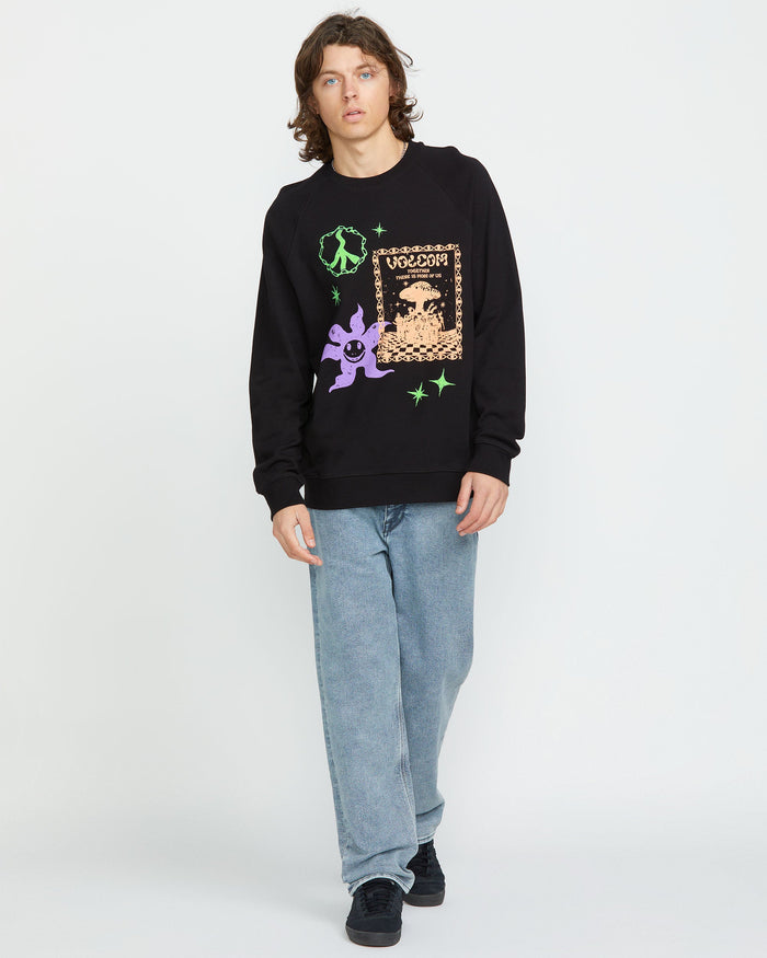 Men's Featured Artist F Rygalski Crew-Black-Volcom