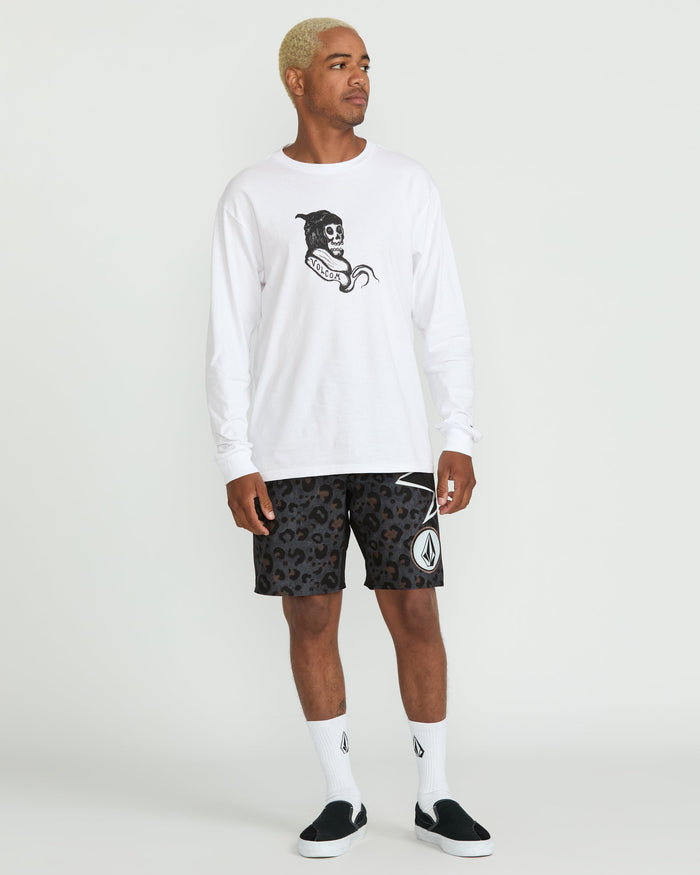 Men's Featured Artist Seth Conboy Long Sleeve Tee-White-Volcom