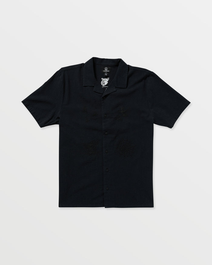 Men's Featured Artist Seth Conboy Short Sleeve Shirt-Black-Volcom