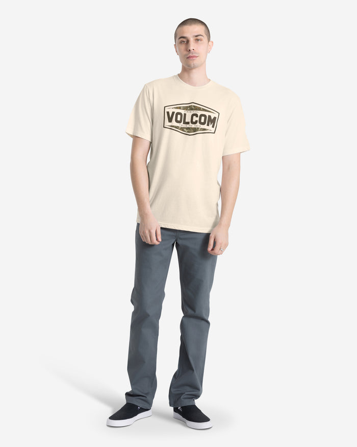 Men's Filler Up Short Sleeve Tee-Off White Heather-Volcom