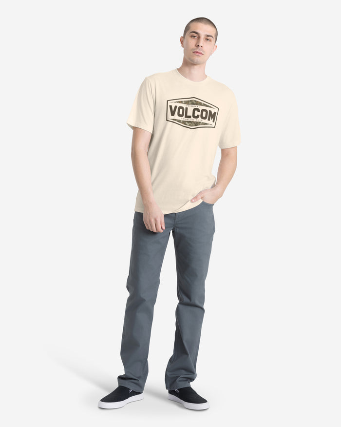 Men's Filler Up Short Sleeve Tee-Off White Heather-Volcom