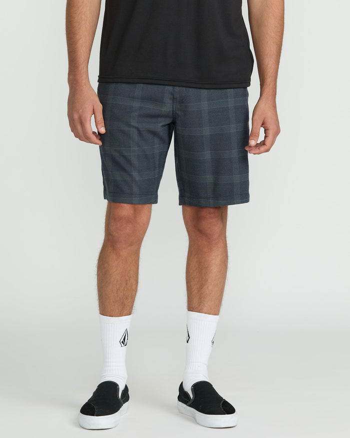 Men's Frickin Elastic Waist Shorts-Dark Slate-Volcom