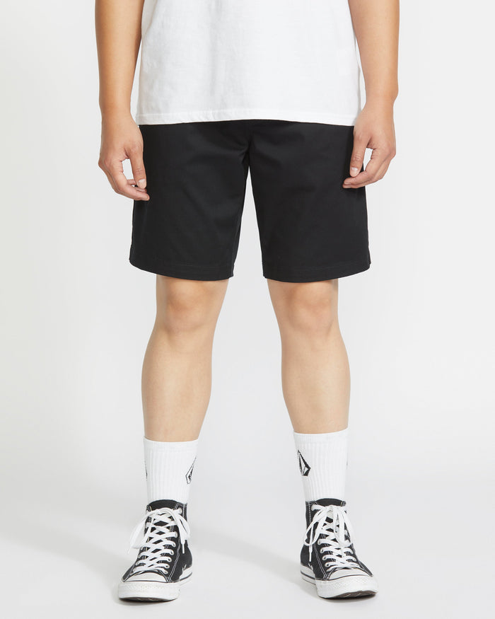 Men's Frickin Elastic Waist Shorts 19"-Black-Volcom