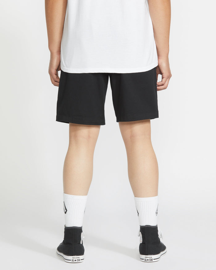 Men's Frickin Elastic Waist Shorts 19"-Black-Volcom