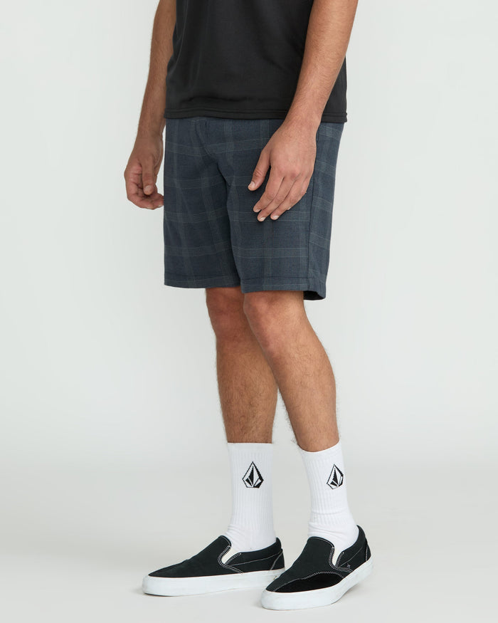 Men's Frickin Elastic Waist Shorts-Dark Slate-Volcom