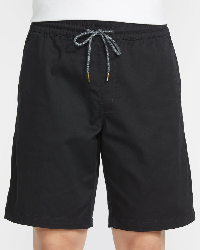 Men's Frickin Elastic Waist Shorts 19"-Black-Volcom