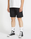Men's Frickin Elastic Waist Shorts 19"-Black-Volcom