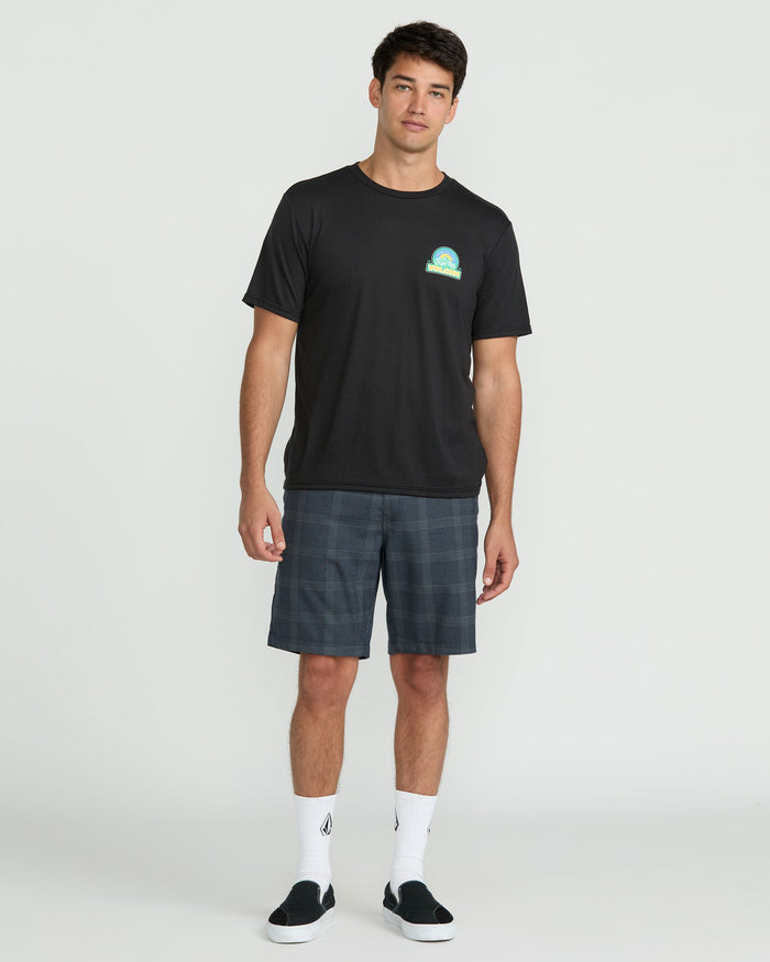 Men's Frickin Elastic Waist Shorts-Dark Slate-Volcom