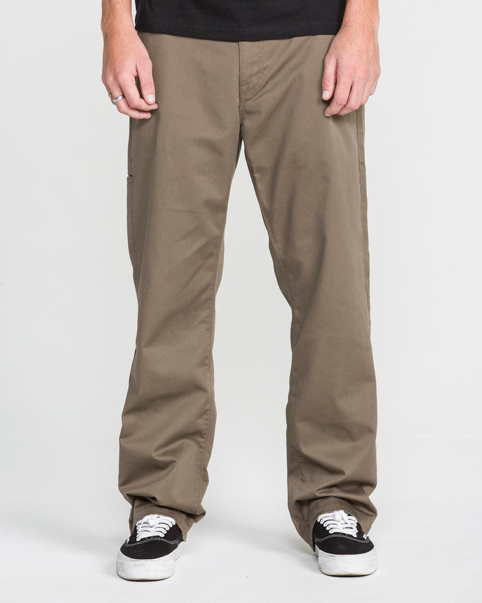 Men's Frickin Relaxed Chino Pants-Mushroom-Volcom