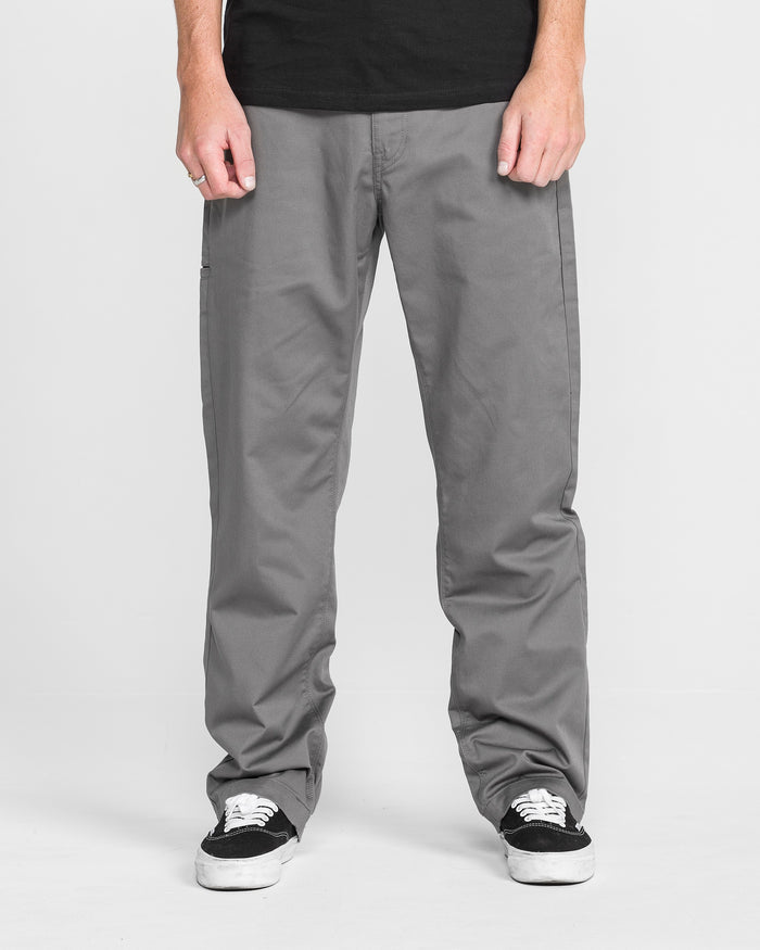 Men's Frickin Relaxed Chino Pants-Charcoal-Volcom