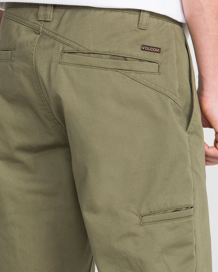 Men's Frickin Relaxed Chino Pants-Olive-Volcom