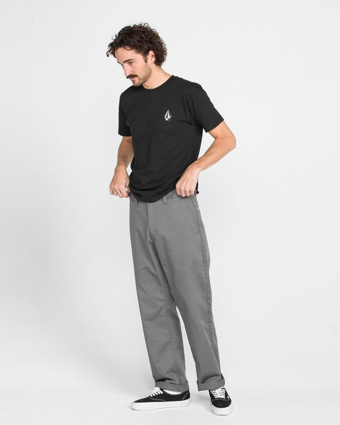 Men's Frickin Relaxed Chino Pants-Charcoal-Volcom