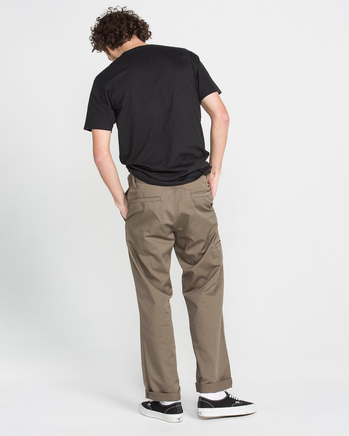 Men's Frickin Relaxed Chino Pants-Mushroom-Volcom