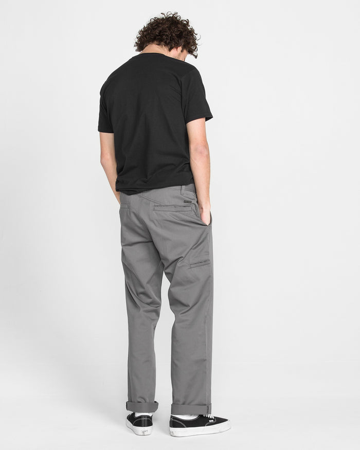 Men's Frickin Relaxed Chino Pants-Charcoal-Volcom