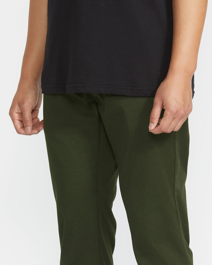 Men's Frickin Slim Joggers-Dark Green-Volcom