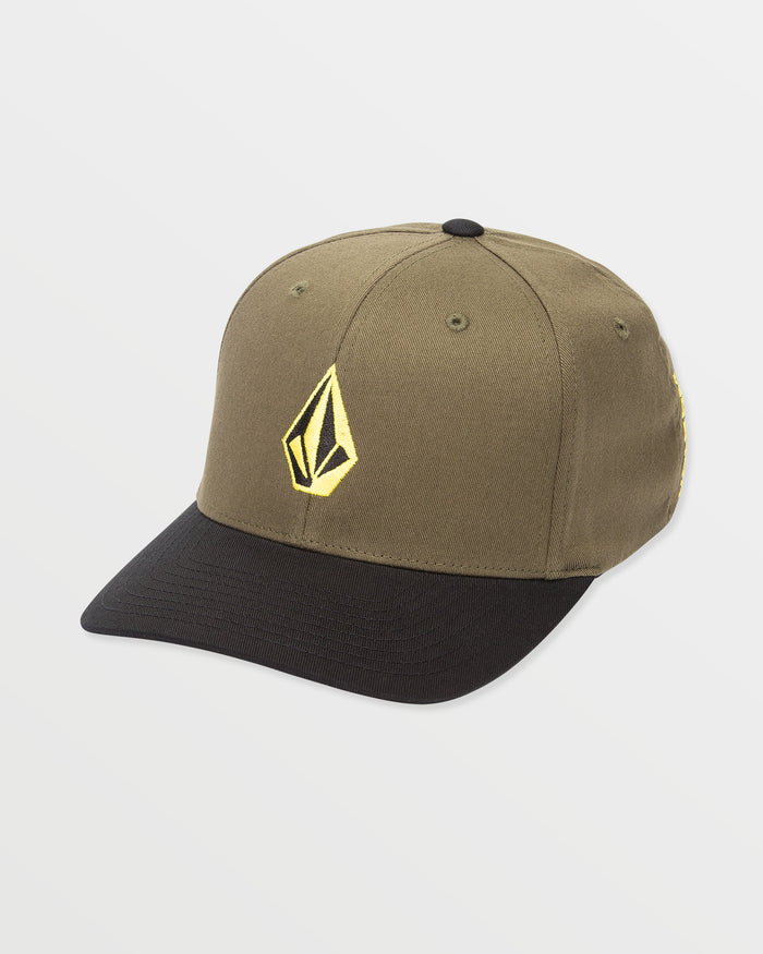 Men's Full Stone Flexfit Hat-Wintermoss-Volcom