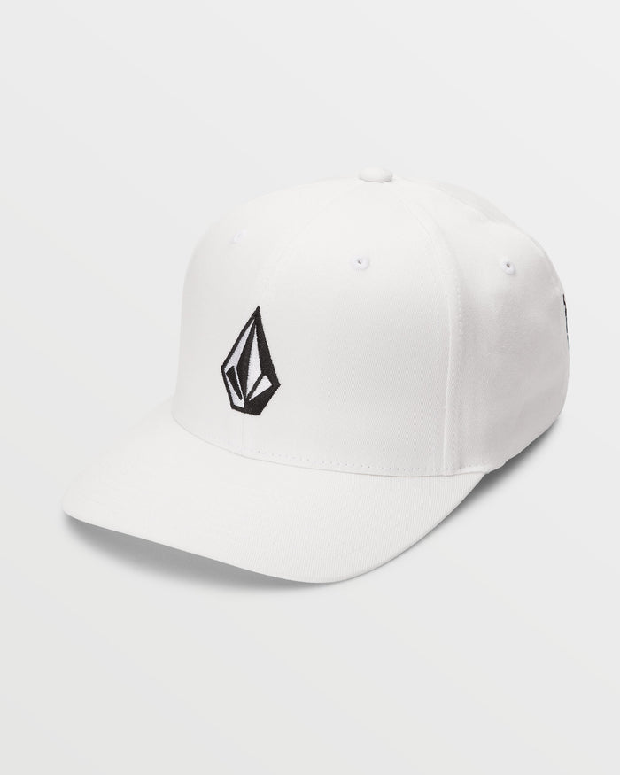 Men's Full Stone Flexfit Hat-White-Volcom