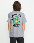 Men's Gatornation Short Sleeve Tee-Heather Grey-Volcom