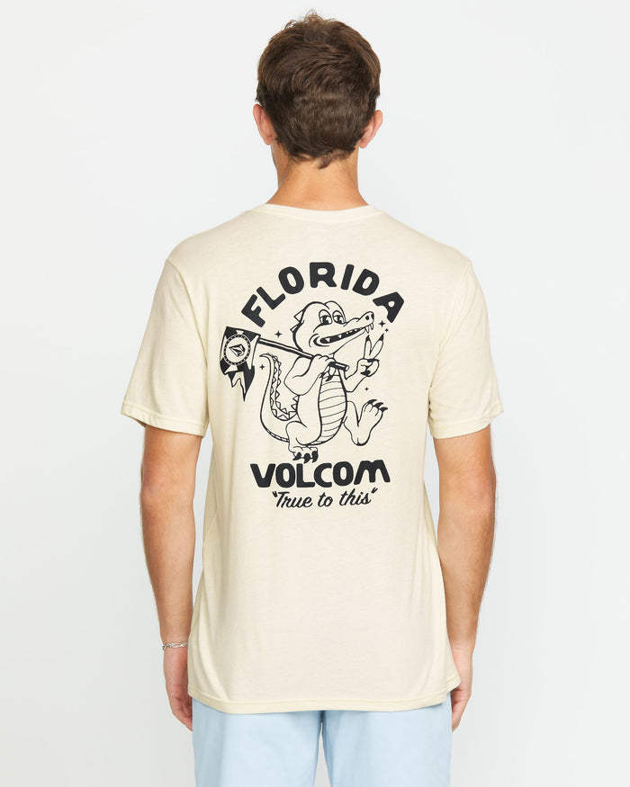 Men's Gatornation Short Sleeve Tee-Off White Heather-Volcom