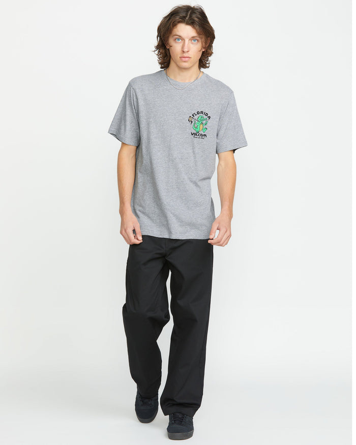 Men's Gatornation Short Sleeve Tee-Heather Grey-Volcom