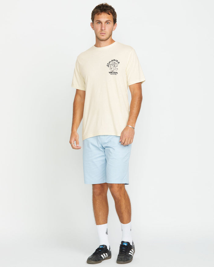 Men's Gatornation Short Sleeve Tee-Off White Heather-Volcom