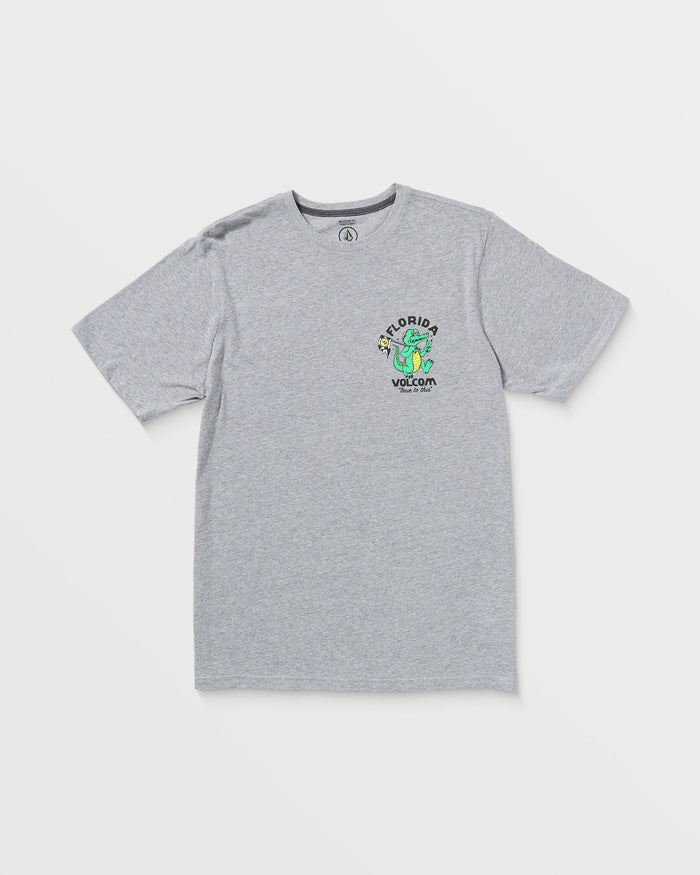 Men's Gatornation Short Sleeve Tee-Heather Grey-Volcom