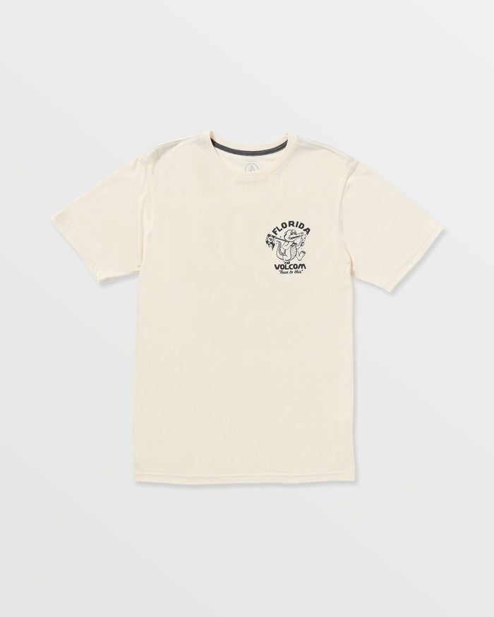 Men's Gatornation Short Sleeve Tee-Off White Heather-Volcom
