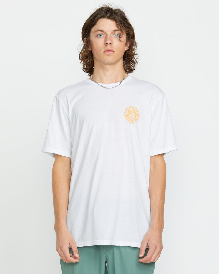 Men's Get Out Tech Short Sleeve Tee-White-Volcom