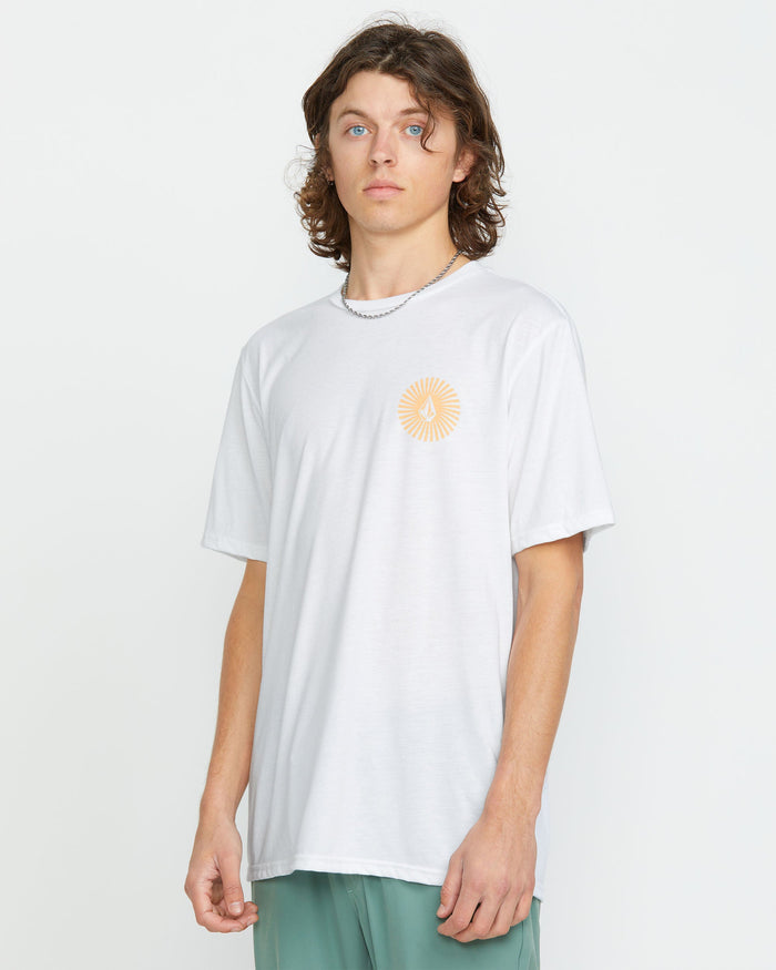 Men's Get Out Tech Short Sleeve Tee-White-Volcom