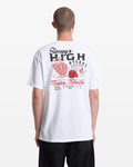 Men's High Steaks Short Sleeve Tee-White-Volcom