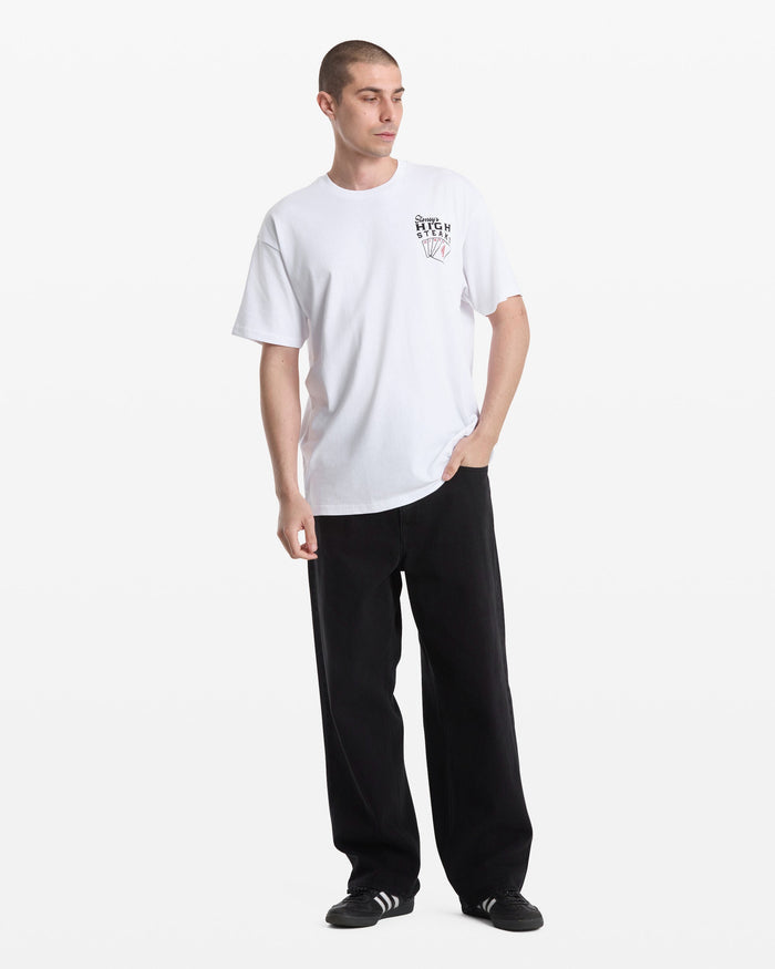 Volcom Men's High Steaks Short Sleeve Tee White