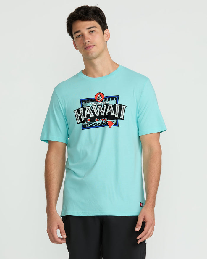 Men's Highway Short Sleeve Tee-Poolside-Volcom