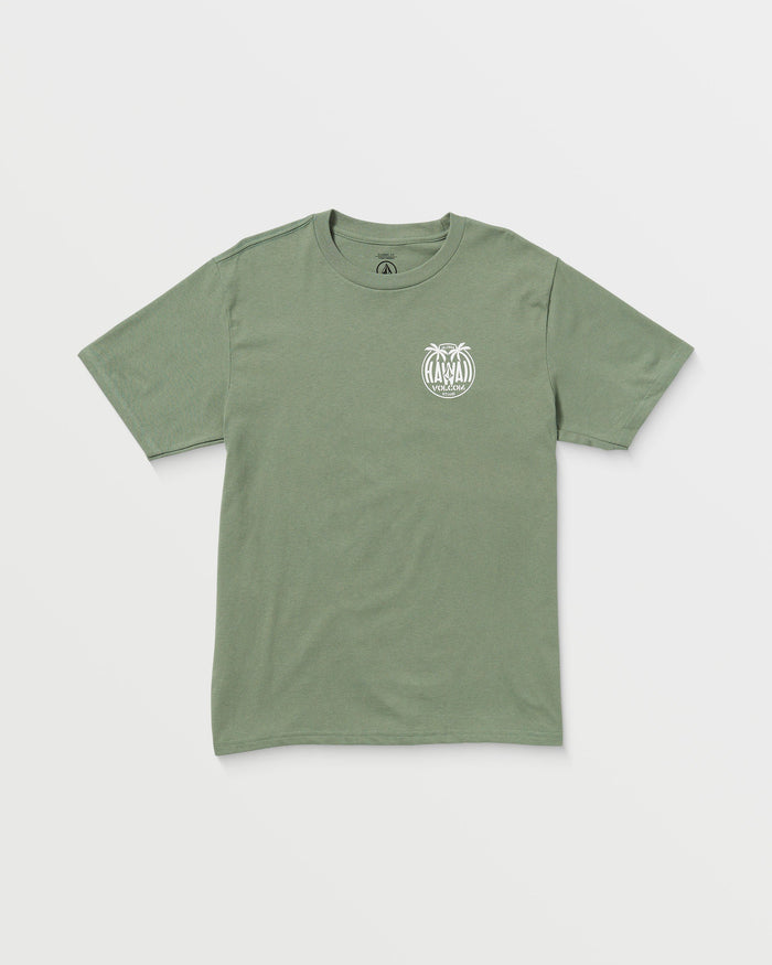 Men's Holoholo Short Sleeve Tee-Light Olive-Volcom