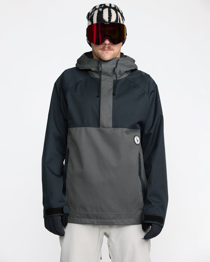 Men's Hossegor 20K Pullover-Black-Volcom