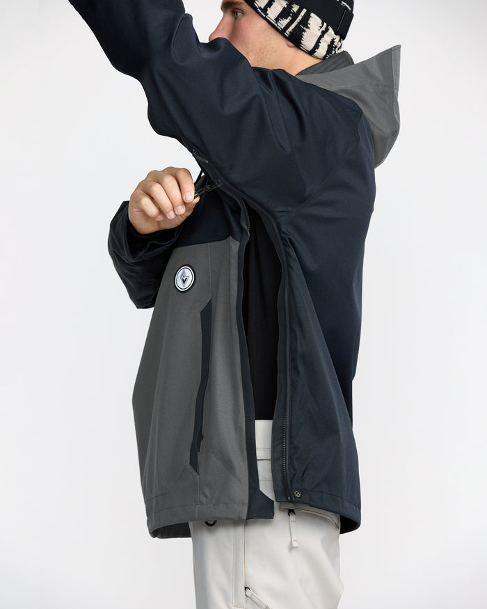 Men's Hossegor 20K Pullover-Black-Volcom