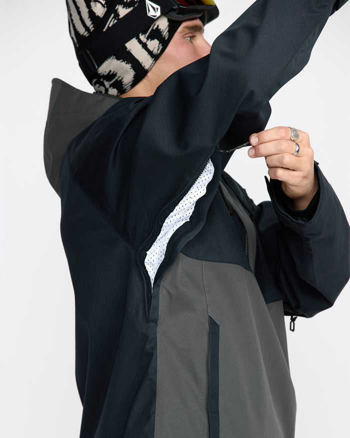 Men's Hossegor 20K Pullover-Black-Volcom