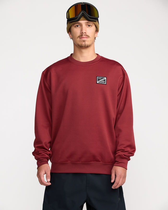 Men's Hydro Crew-Burnt Red-Volcom