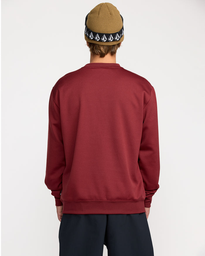 Men's Hydro Crew-Burnt Red-Volcom